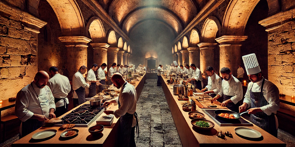 Estilo y Finanzas, gastronomía, Cena por las Chinampas, mejores tarjetas de crédito, chefs Michelin, evento culinario, Ex Convento de San Hipólito